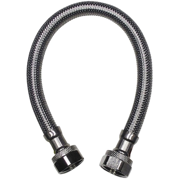 B & K 1/2 In. F X 1/2 In. C X 16 In. L Stainless Steel Faucet Connector 496-062 - main